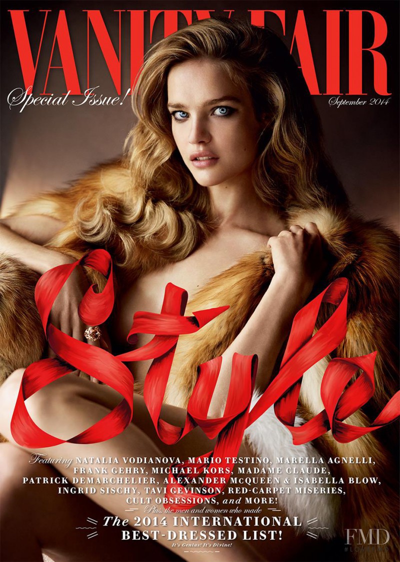 Natalia Vodianova featured on the Vanity Fair USA cover from September 2014