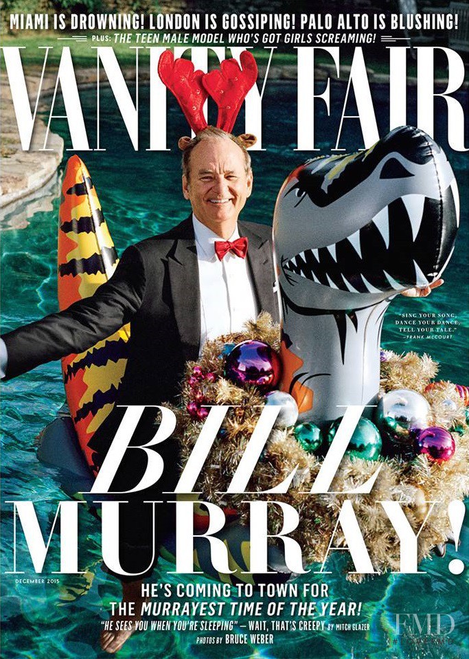 Bill Murray featured on the Vanity Fair USA cover from December 2015