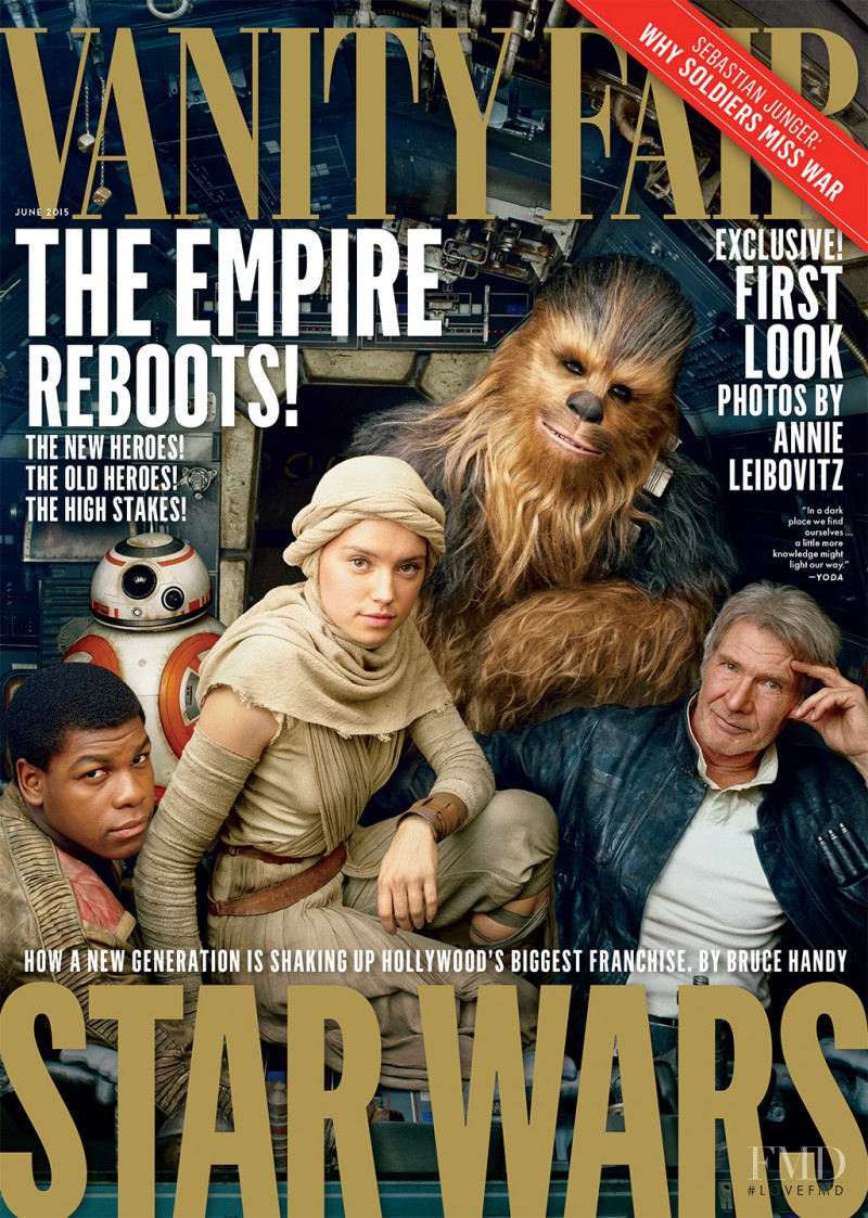Star Wars Cast featured on the Vanity Fair USA cover from June 2015
