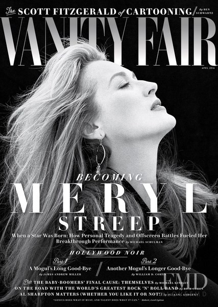 Meryl Streep featured on the Vanity Fair USA cover from April 2016