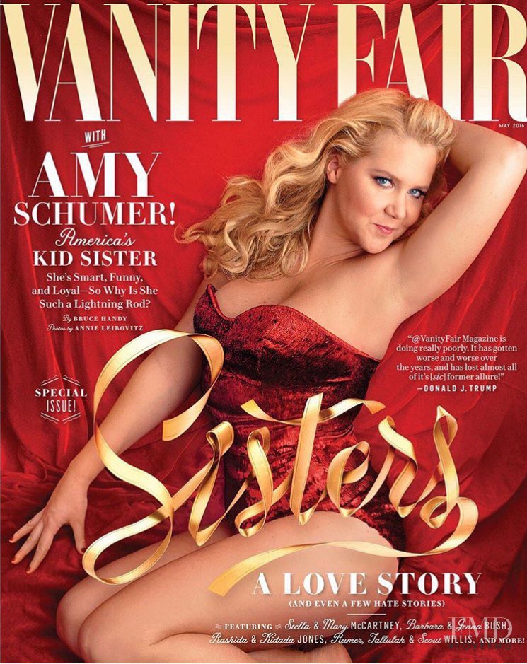 Amy Schumer featured on the Vanity Fair USA cover from May 2016