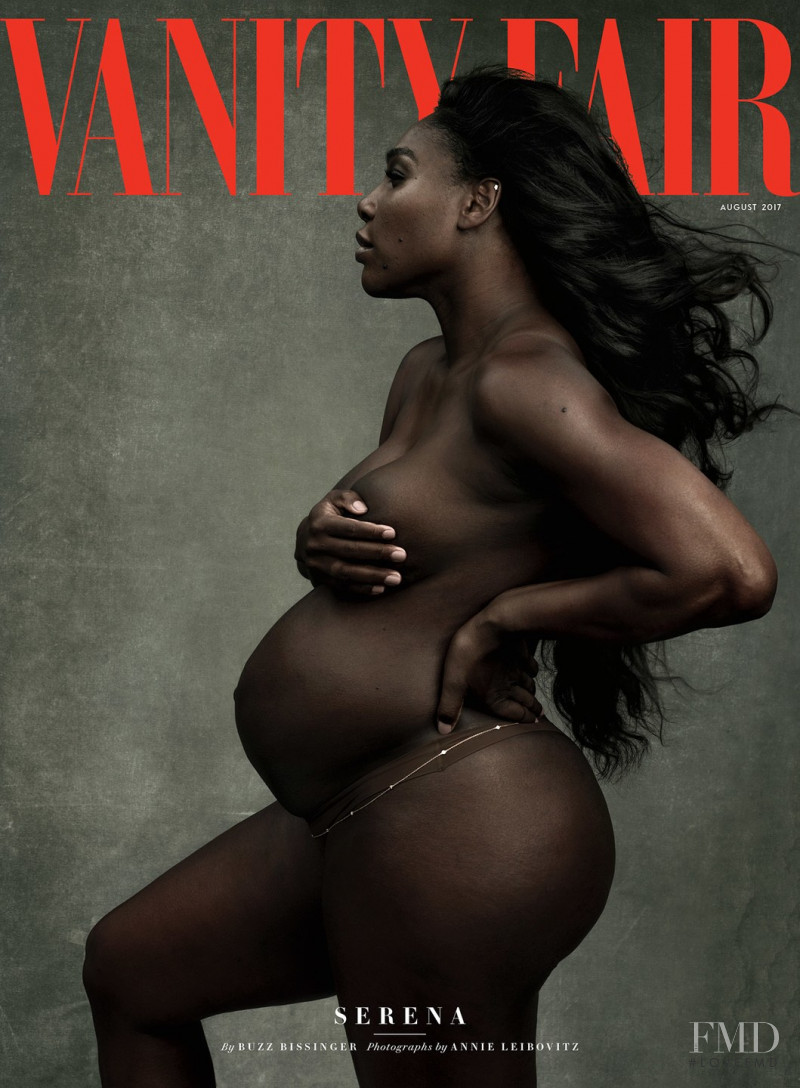 Serena Williams featured on the Vanity Fair USA cover from August 2017