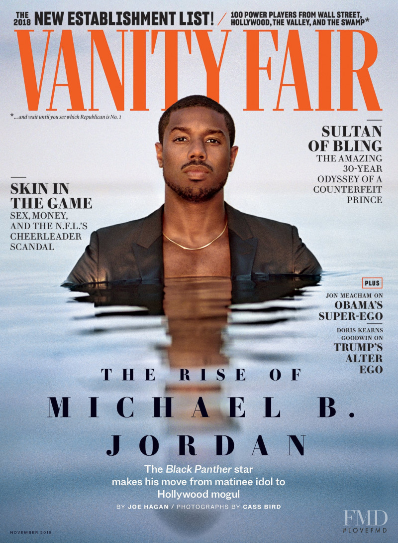 Michael B. Jordan featured on the Vanity Fair USA cover from November 2018