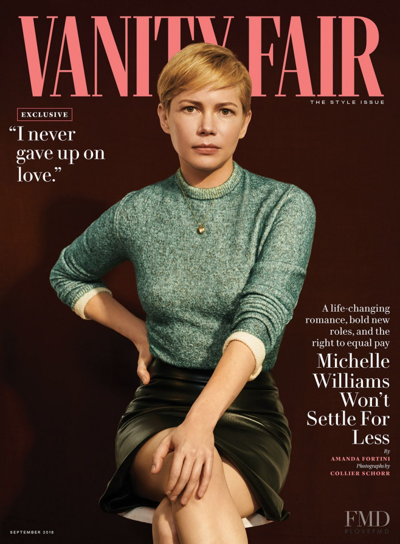 Michelle Williams featured on the Vanity Fair USA cover from September 2018