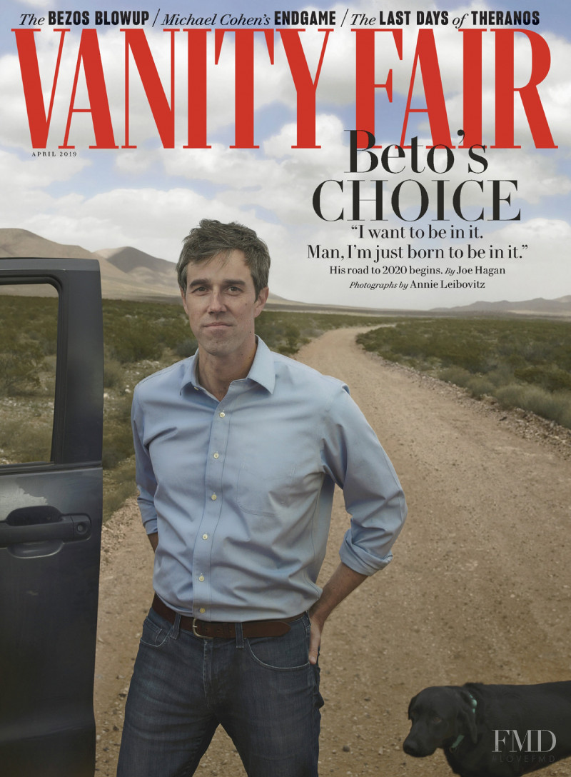 Beto O\'Rourke featured on the Vanity Fair USA cover from April 2019