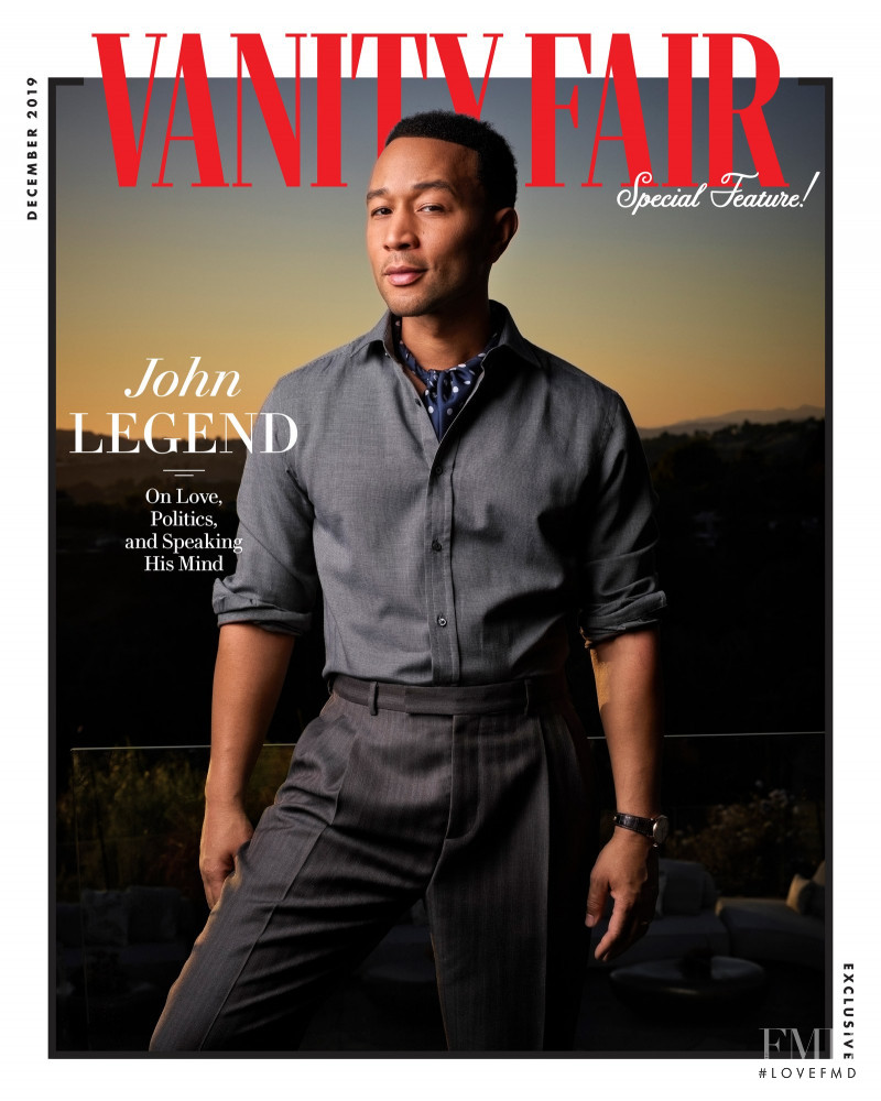 John Legend featured on the Vanity Fair USA cover from December 2019