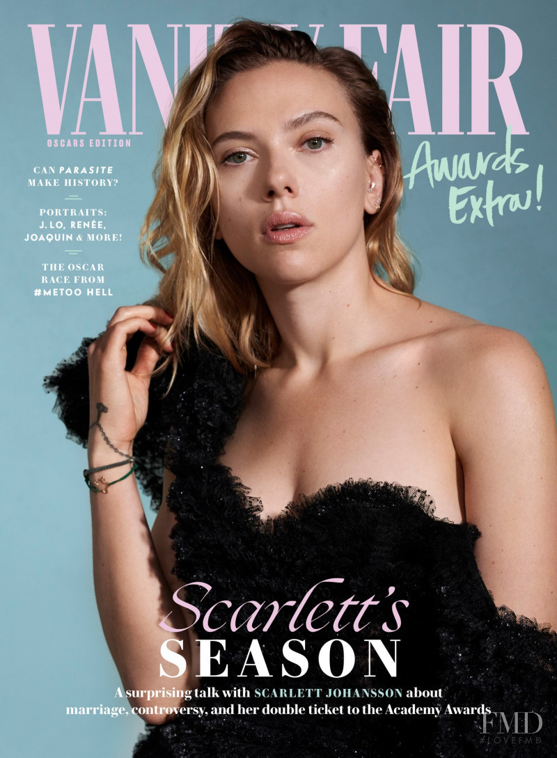 Scarlett Johansson featured on the Vanity Fair USA cover from December 2019