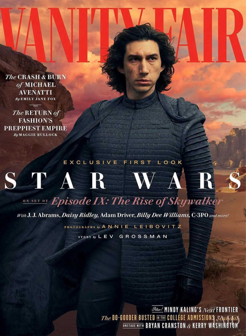 Adam Driver featured on the Vanity Fair USA cover from June 2019
