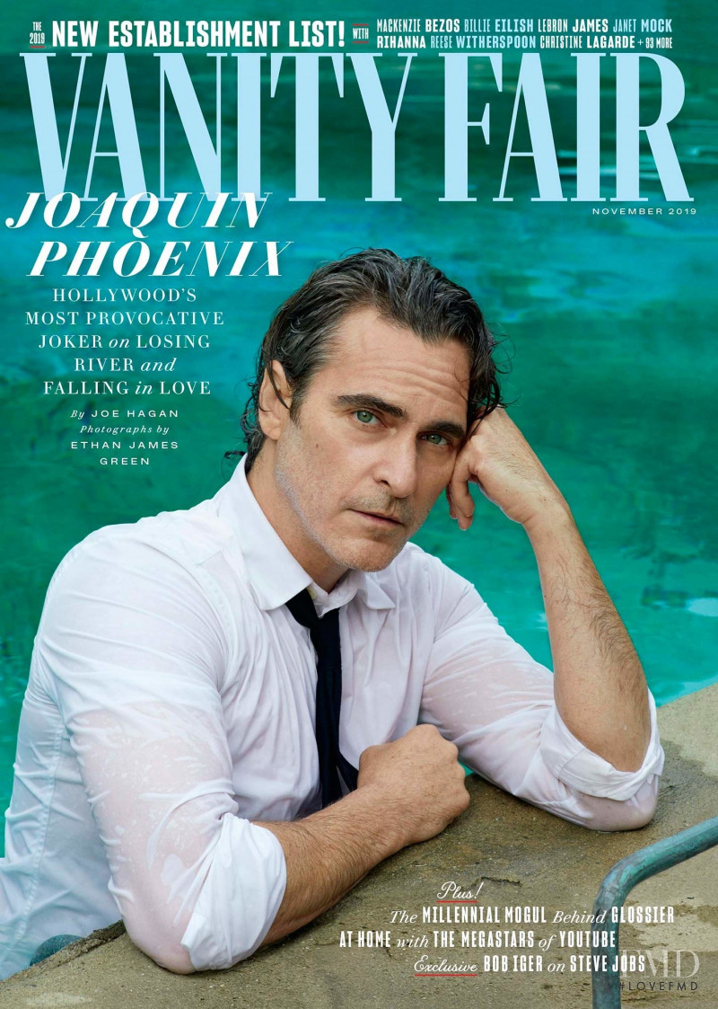 Joaquin Phoenix featured on the Vanity Fair USA cover from November 2019