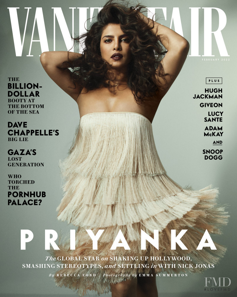 Priyanka Chopra featured on the Vanity Fair USA cover from February 2022