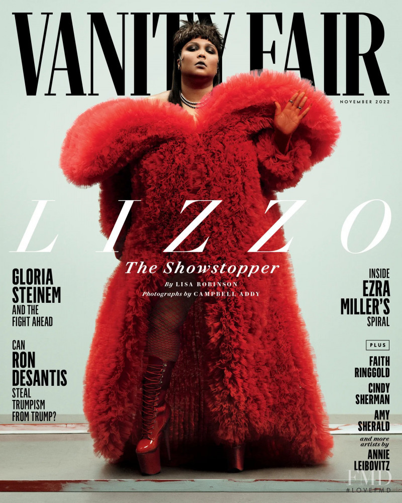 Lizzo featured on the Vanity Fair USA cover from November 2022