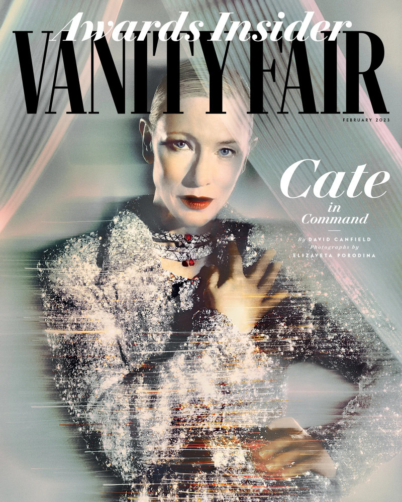 Cate Blanchett featured on the Vanity Fair USA cover from February 2023