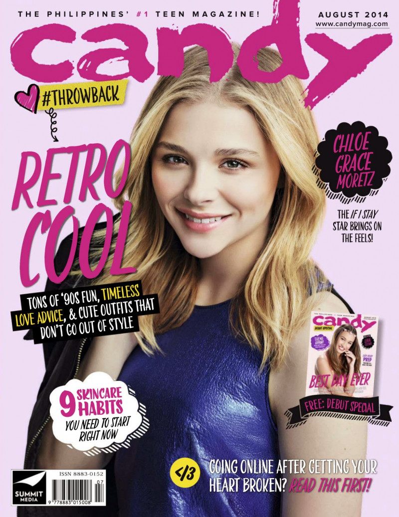 Chloe Moretz featured on the Candy Philippines cover from August 2014