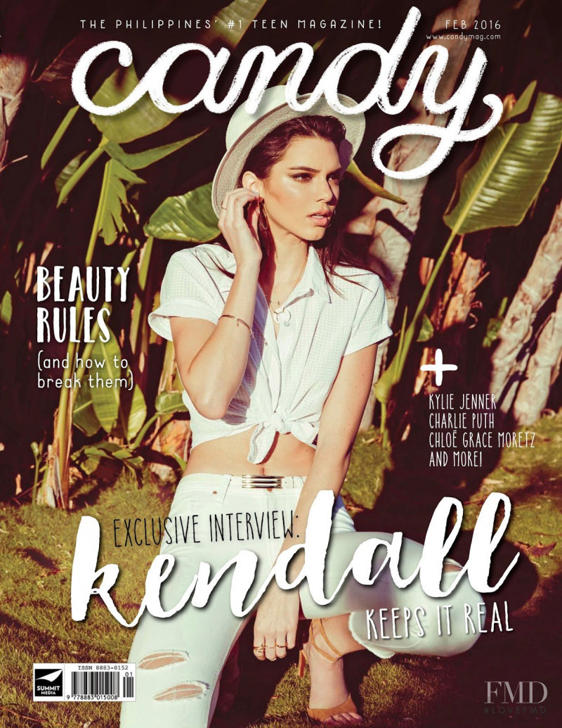 Kendall Jenner featured on the Candy Philippines cover from February 2016