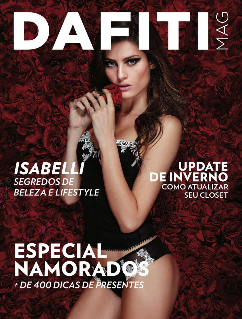 Isabeli Fontana featured on the Dafiti Mag cover from May 2013