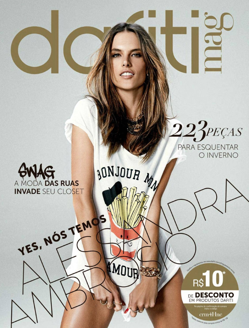 Alessandra Ambrosio featured on the Dafiti Mag cover from March 2015
