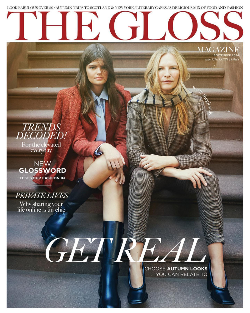 Kiki Walshe featured on the The Gloss cover from September 2024