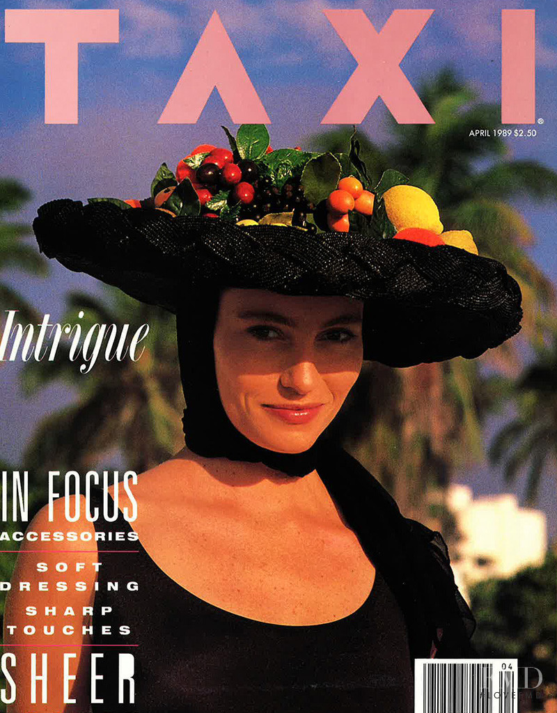 Erika Anderson featured on the TAXI cover from April 1989