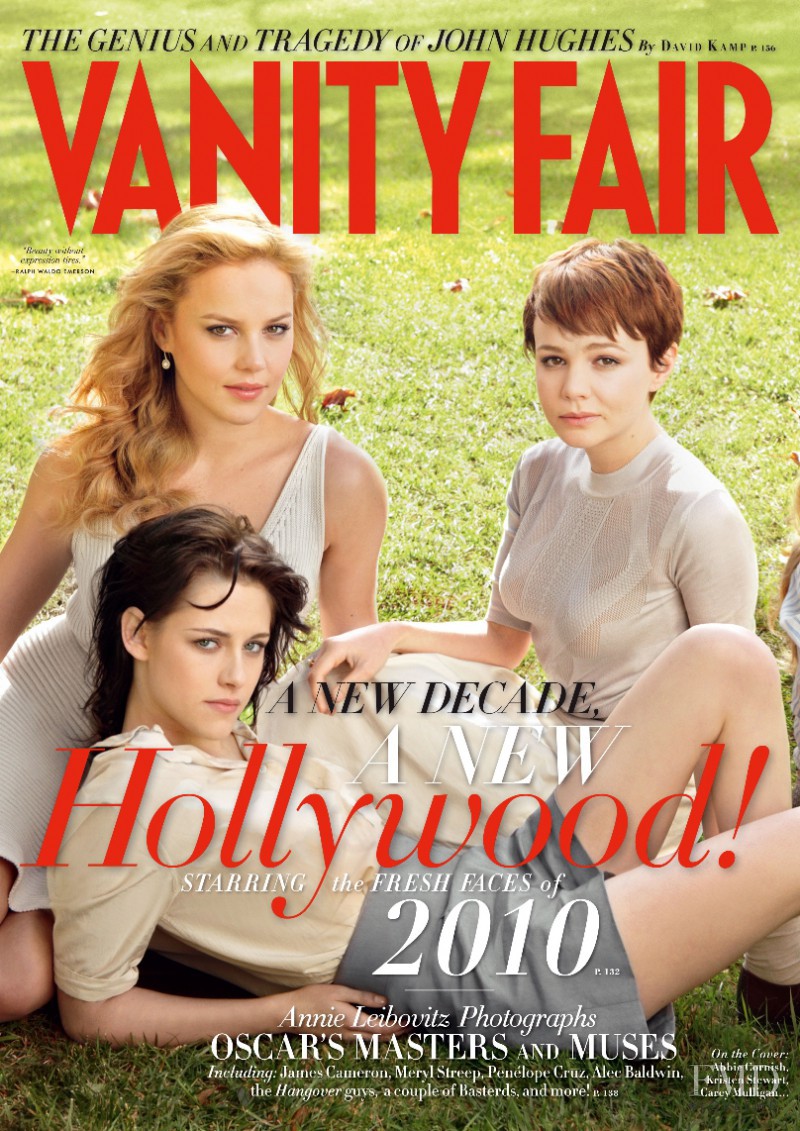 Abbie Cornish, Kristen Stewart, Carey Mulligan featured on the Vanity Fair UK cover from March 2010