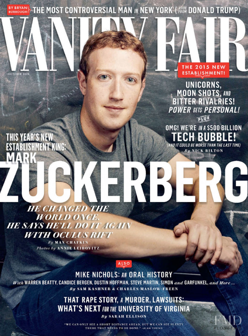  featured on the Vanity Fair UK cover from October 2015