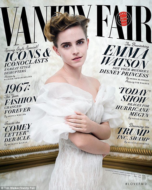 Emma Watson featured on the Vanity Fair UK cover from March 2017