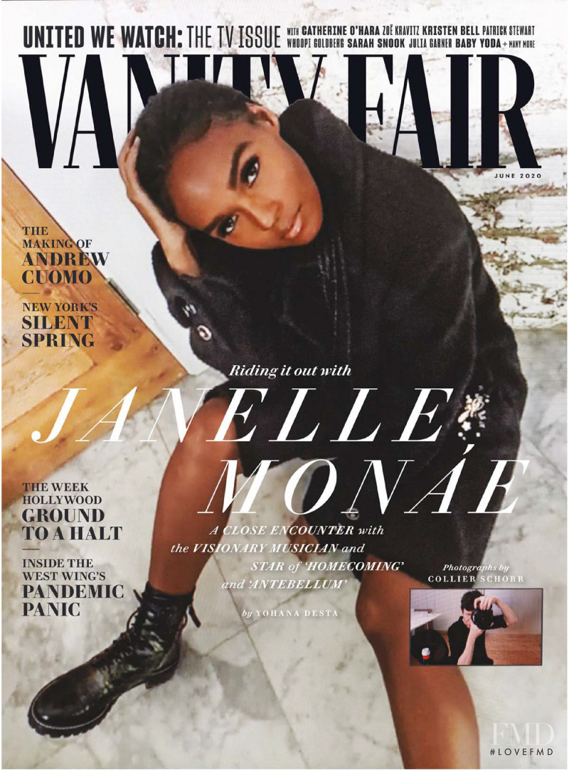 Janelle Monae featured on the Vanity Fair UK cover from June 2020