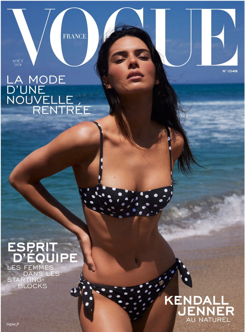 Kendall Jenner featured on the Vogue France cover from August 2024