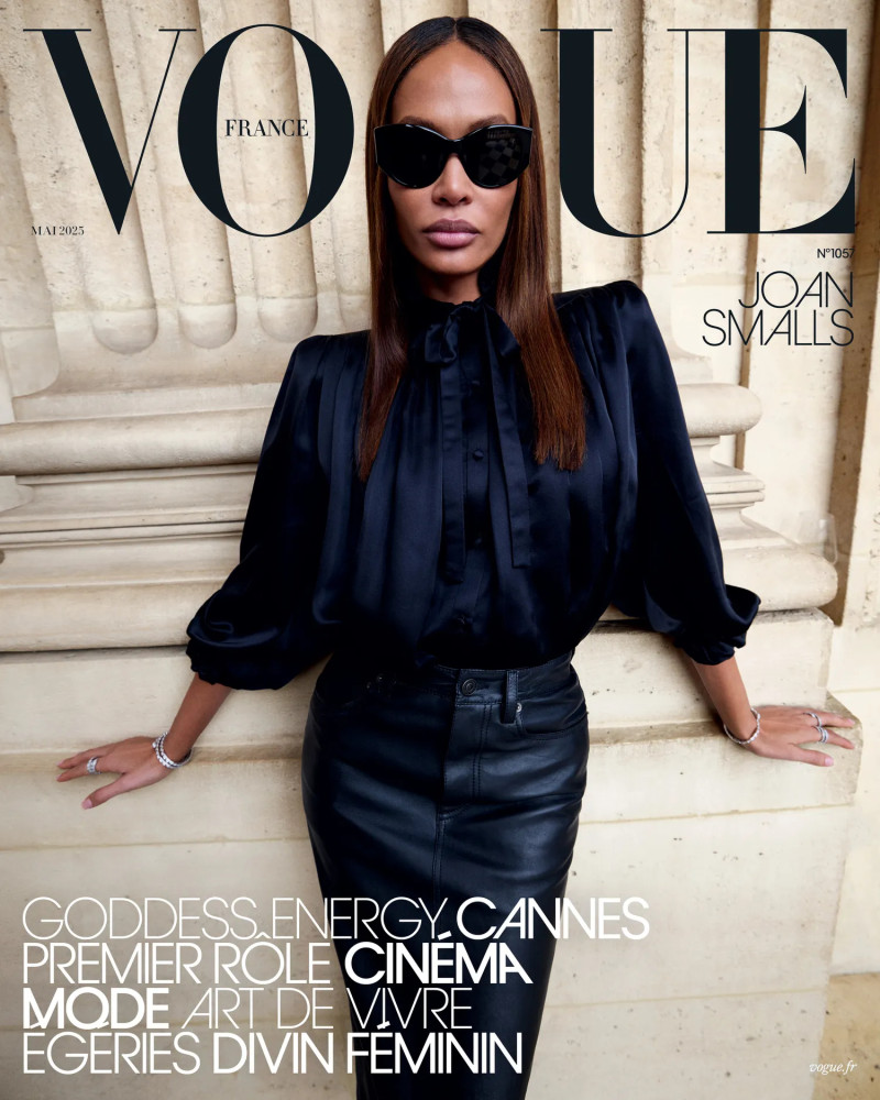 Joan Smalls featured on the Vogue France cover from May 2025