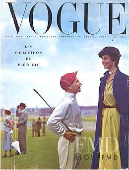  featured on the Vogue France cover from June 1950
