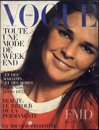 Ali Macgraw featured on the Vogue France cover from May 1971