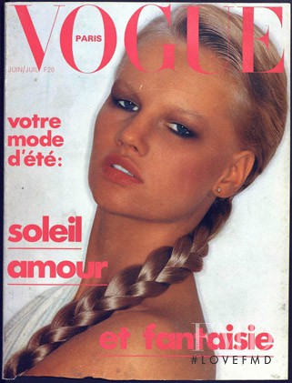  featured on the Vogue France cover from July 1976
