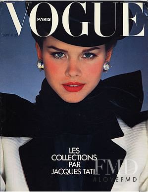 Gia Carangi featured on the Vogue France cover from September 1979