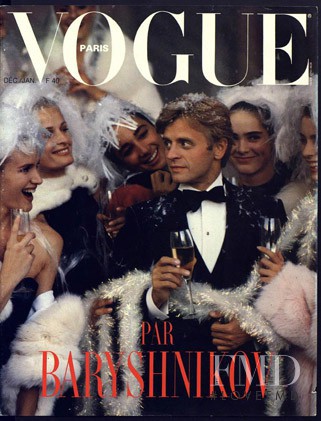  featured on the Vogue France cover from December 1986