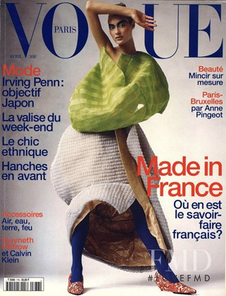 Cover of Vogue Paris with Shalom Harlow, April 1997 (ID:620)| Magazines ...