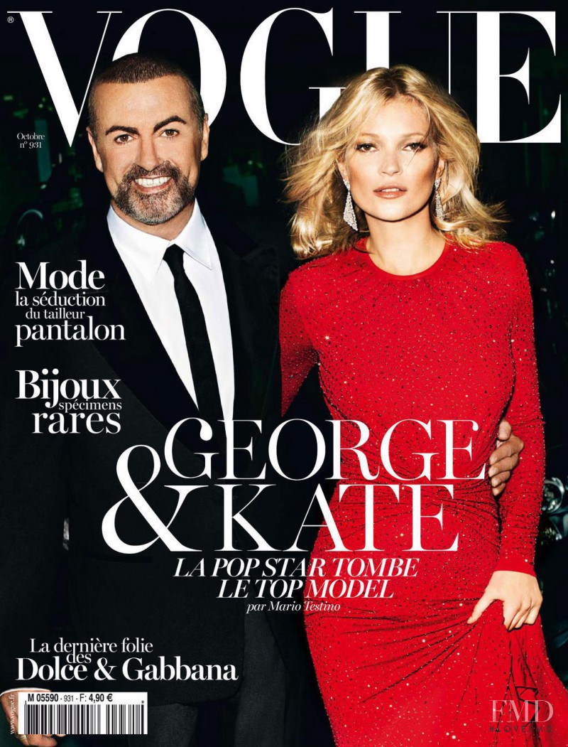 Kate Moss featured on the Vogue France cover from October 2012