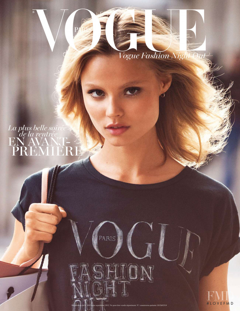 Magdalena Frackowiak featured on the Vogue France cover from September 2012