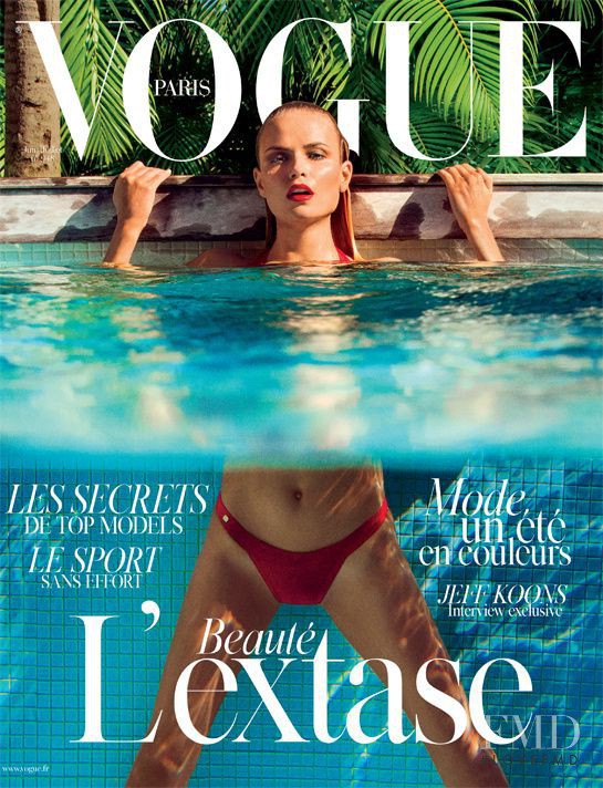 Natasha Poly featured on the Vogue France cover from June 2014