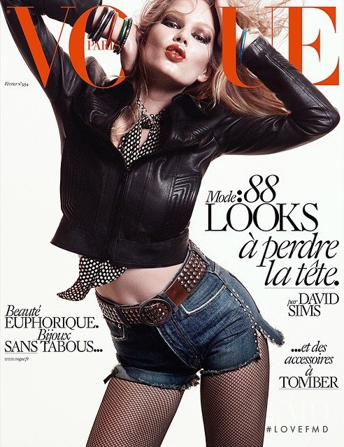 Anna Ewers featured on the Vogue France cover from February 2015