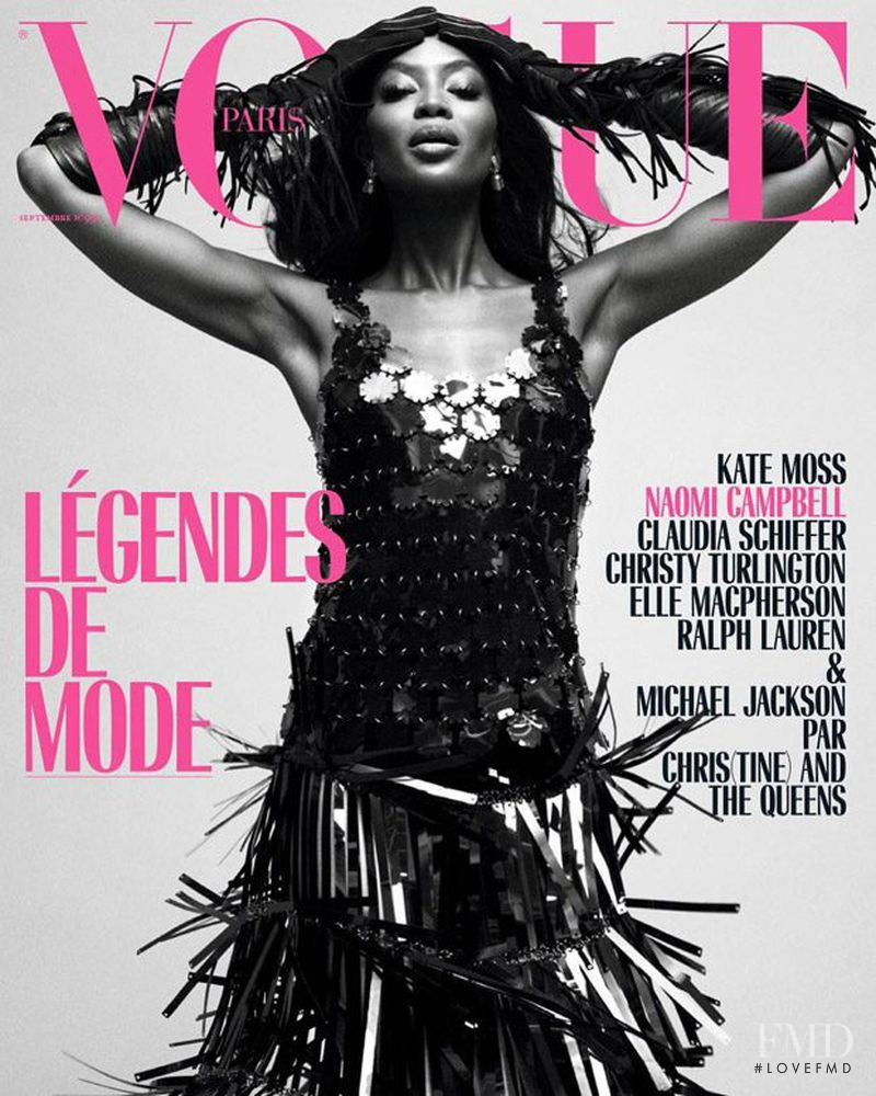 Naomi Campbell featured on the Vogue France cover from September 2018