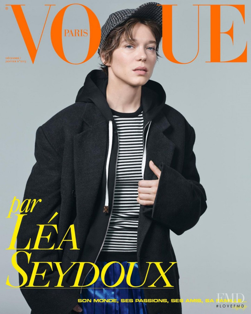 Lea Seydoux  featured on the Vogue France cover from December 2020