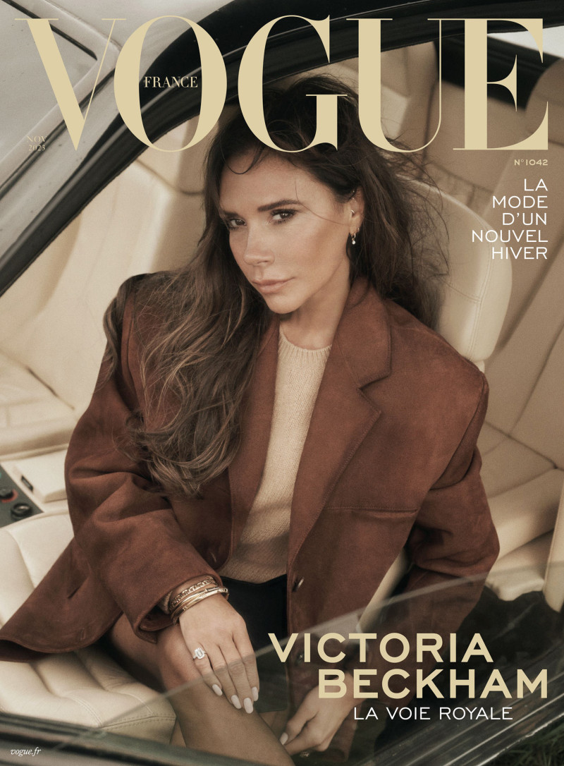 Victoria Beckham featured on the Vogue France cover from November 2023