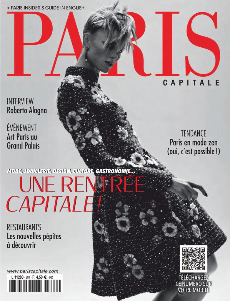  featured on the Paris Capitale cover from September 2020