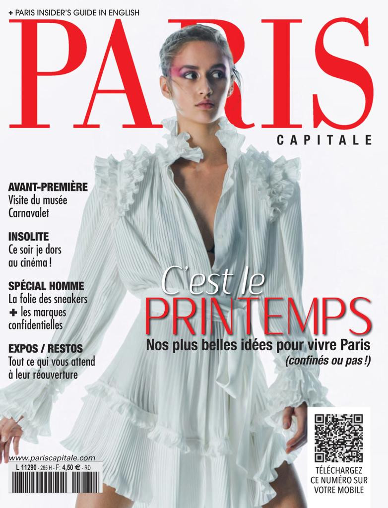  featured on the Paris Capitale cover from April 2021