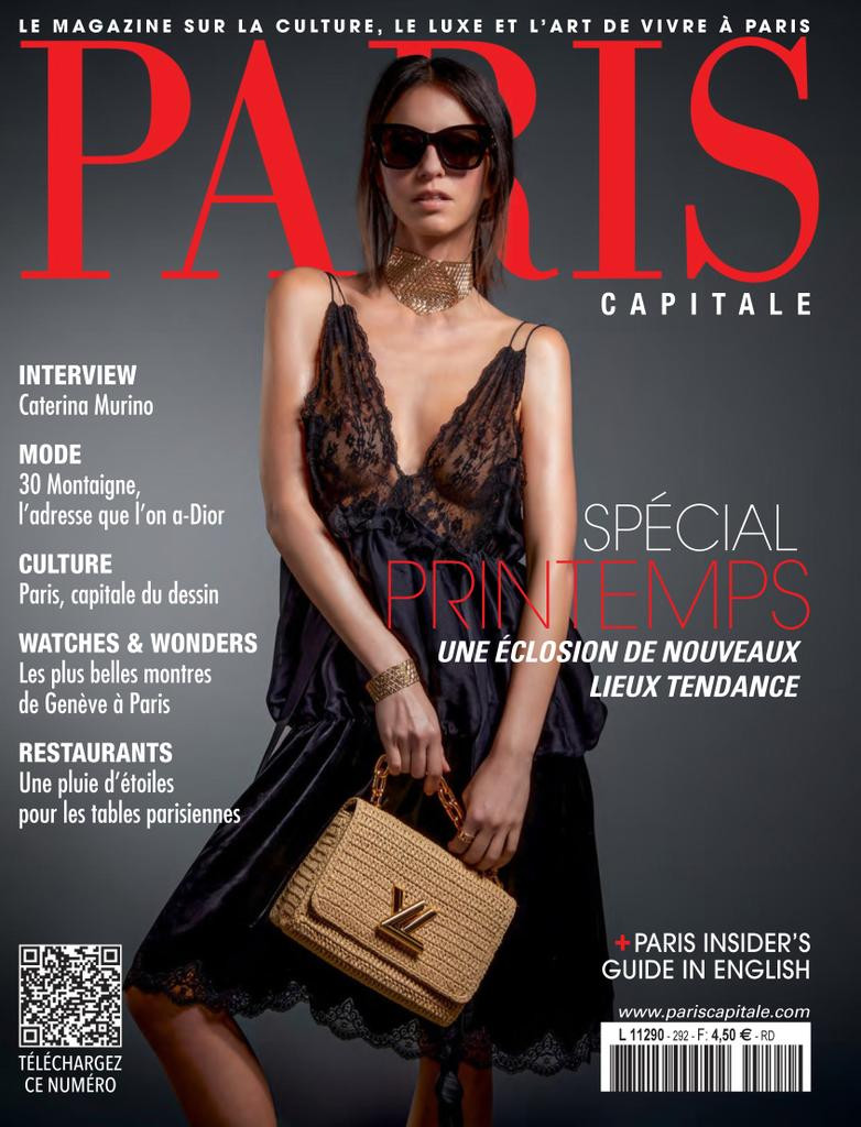  featured on the Paris Capitale cover from April 2022
