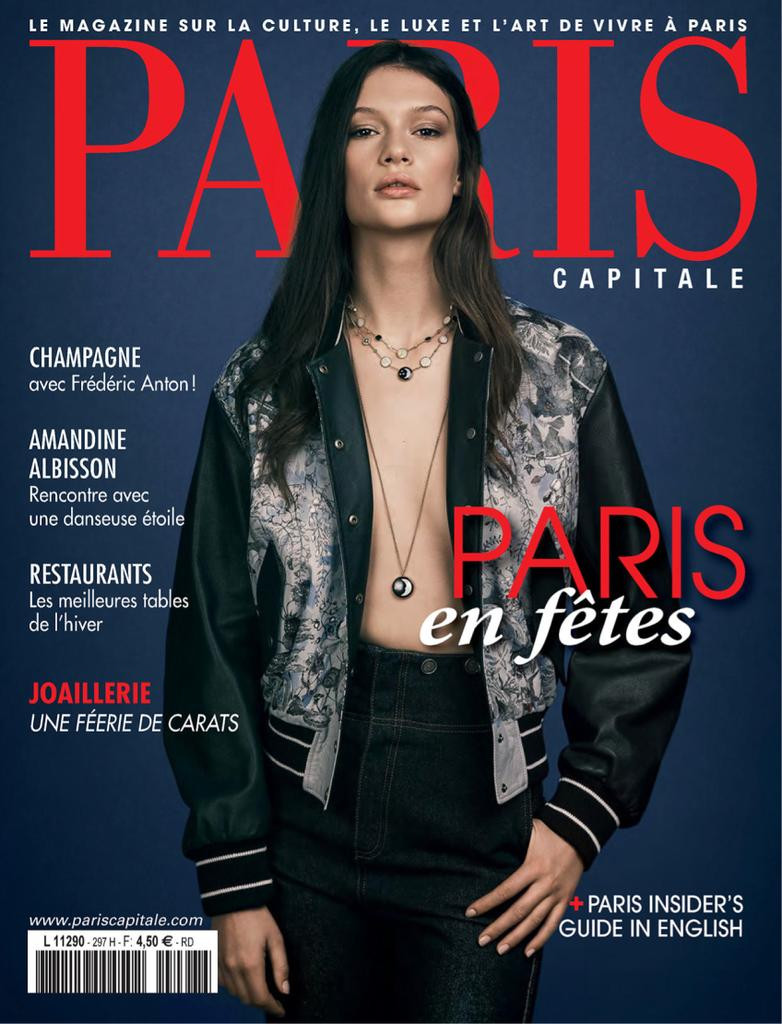  featured on the Paris Capitale cover from December 2022