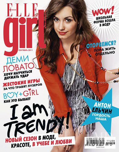 Demi Lovato featured on the Elle Girl Russia cover from September 2011