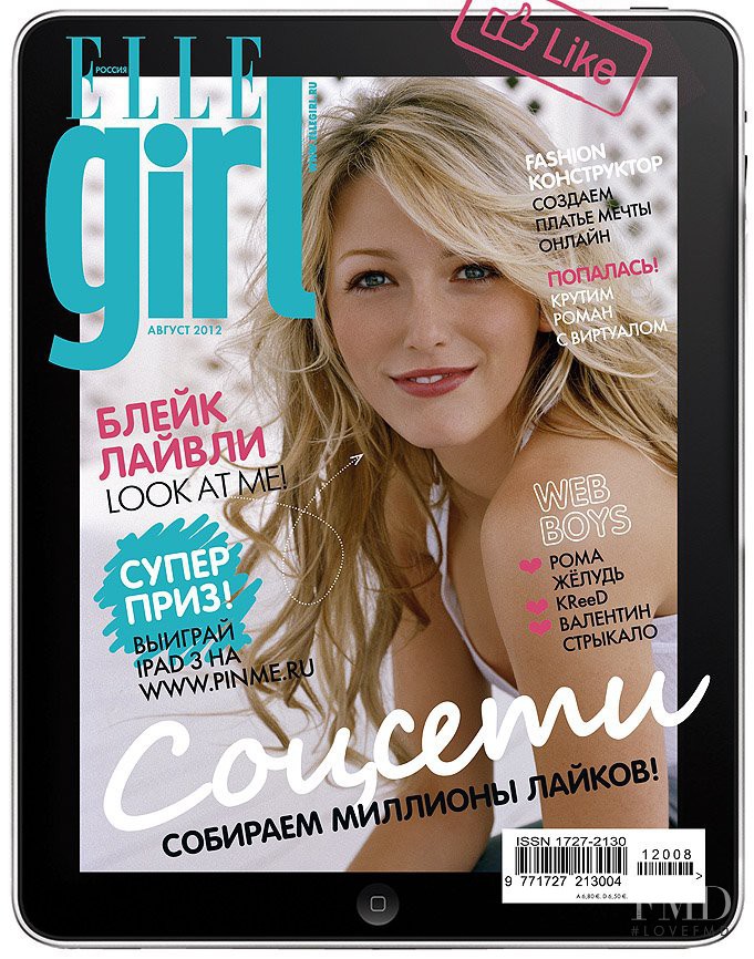  featured on the Elle Girl Russia cover from August 2012