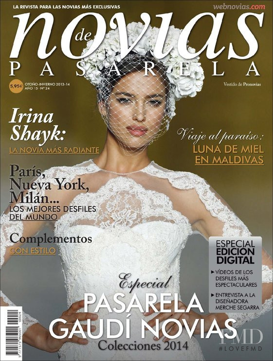 Irina Shayk featured on the NP - Novias de Pasarela cover from September 2013