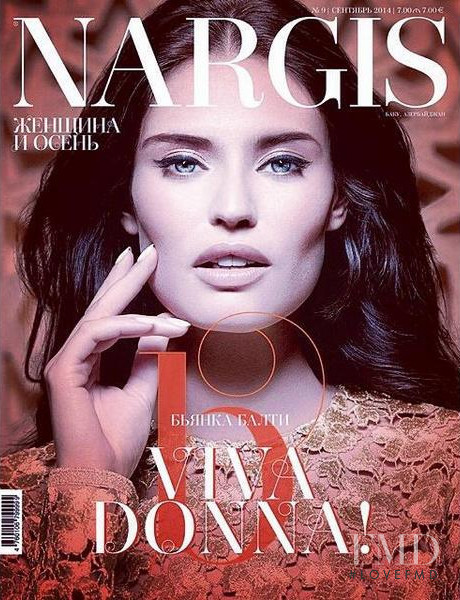 Bianca Balti featured on the Nargis cover from September 2014