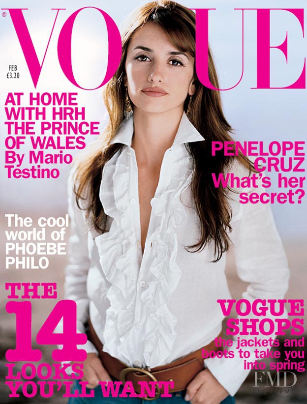  featured on the Vogue UK cover from February 2002